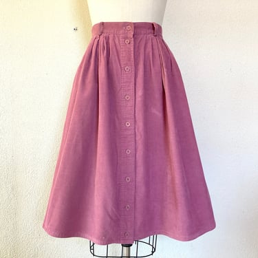 1980s Pink corduroy skirt 