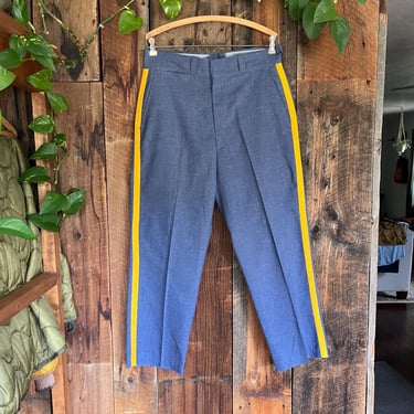 Vintage 60s 70s Baseball Umpire Striped Pants size 32 waist 