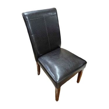 Espresso Leather Dining Chairs