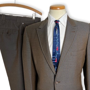 Vintage 1950s JACK FROST Woolen Wear Atomic 2pc WESTERN Suit ~ 36 to 38 R ~ Jacket / Pants ~ Cowboy / Rockabilly ~ 1950s / 50s ~ Custom 