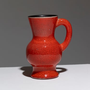 PETIT PICHET EN FAÏENCE ROUGE, POL CHAMBOST, 1950s