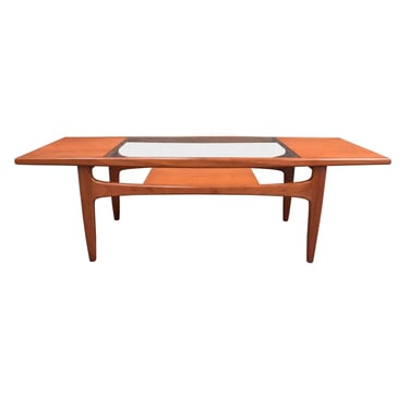 Vintage British Mid Century Modern Teak and Glass "Fresco" Coffee Table by G Plan 