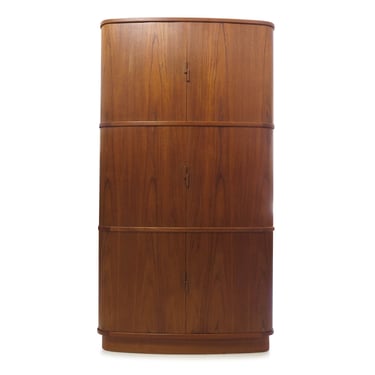 Tall Mid-century Corner Cabinet of Teak, Danish