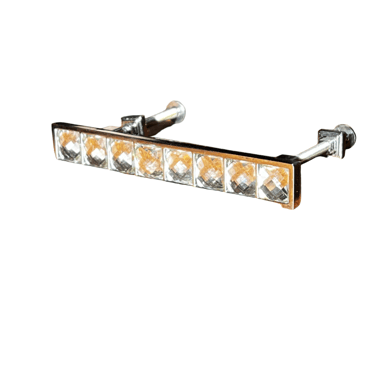 Swarovski Crystal Chrome Row Style Bar Drawer/Door Pulls (40 avail.) CH165-5