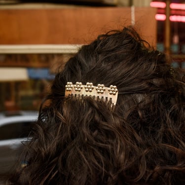 Vintage TAXCO Sterling Silver Tiara Hair Comb, Floral Motifs, Ornamental Comb, Bohemian Hair Accessories, Bridal Crown, Mexico 925 