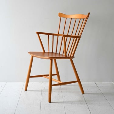 Original J52B Chair by Børge Mogensen for FDB Møbler, 1950s Danish Design in Beech 