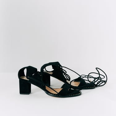Tamara Mellon Suede Lace-Up Sandals