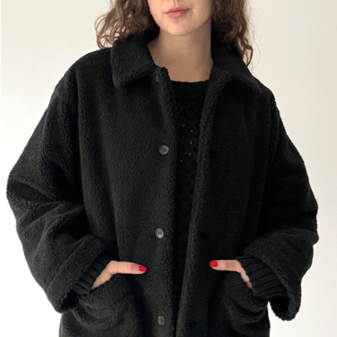 Shaina Mote Sherpa Coat - Onyx