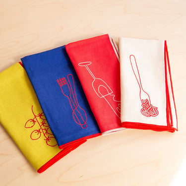 Maegen: Set of 2 Linen Blend Napkins