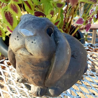 The Stone Bunny By Telle M Stein  - Yard Art Garden Statue 1996