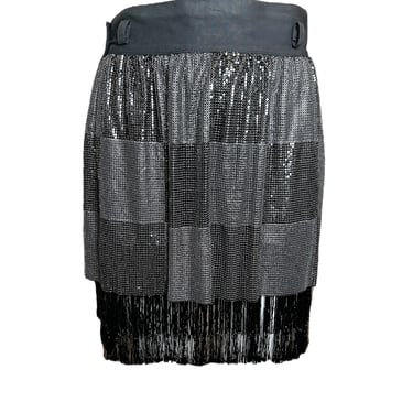 Gianni Versace Oroton F/W 1983 Chainmail Skirt with Fringe