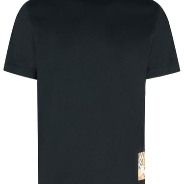 Burberry Black Cotton T-Shirt Men