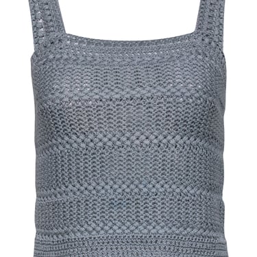 Vince - Slate Grey Crochet Tank Top Sz XS