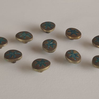 COLLECTION OF 10 PEPE MENDOZA 'STAR' DRAWER PULLS, 1958