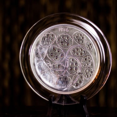 Lalique Crystal Waterlily Plate