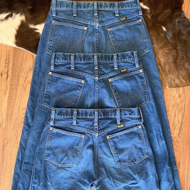 Vintage Wrangler Black Label Dark Wash Denim Jeans 