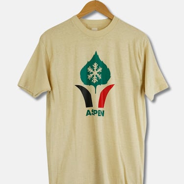 Vintage 80s Aspen Graphic T Shirt Sz XL