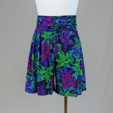 80s 90s Floral Shorts - 24