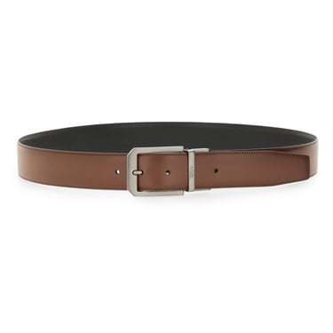 Zegna Men Reversible Leather Belt