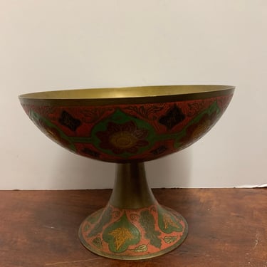 Vintage Cloisonne Bowl Made in India 