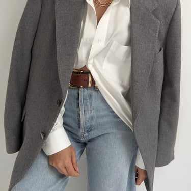 Vintage Stone Cashmere Blazer