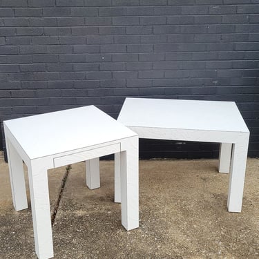 Set of 80's White Formica Tables
