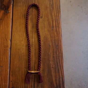 Fold Necklace - Maroon