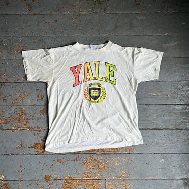 Vintage 1990s Thrashed Yale University Shirt 