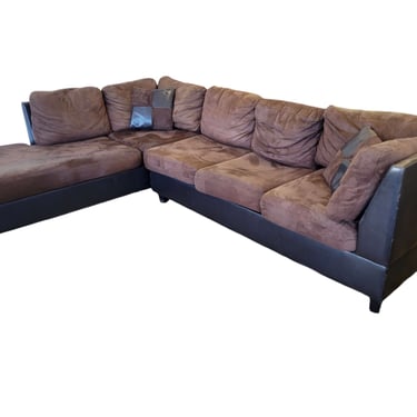 Brown Chaise Sectional