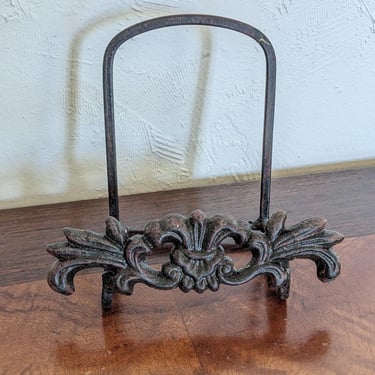 Decorative Cast Iron Picture Stand Book Stand 