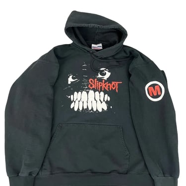 Vintage Y2K Slipknot Heavy Metal Rock Band Black Hoodie Sweatshirt Large