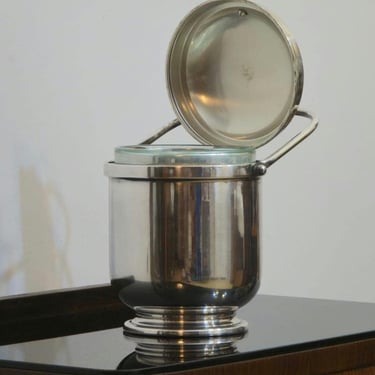 Mid Century big ice bucket by Aldo Tura for Macaba / 1960s / Italy / modern ice bucket 