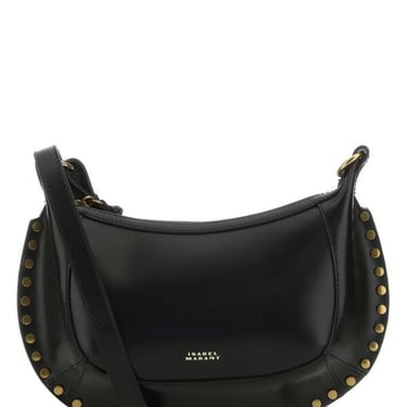 Isabel Marant Women Black Leather Oskan Shoulder Bag