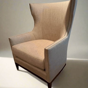 Century Furniture High Back Upholstered Wing Chair SH265-22