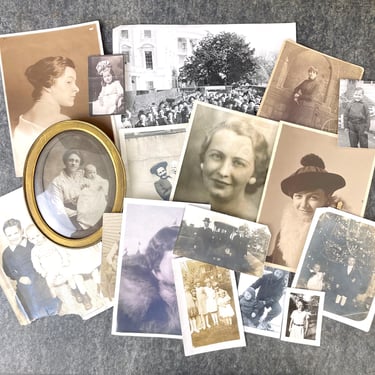 Snapshots, portraits and cabinet cards - people - turn of the century 