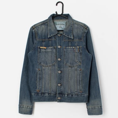 Vintage Diesel denim jacket in mid-blue - Medium 