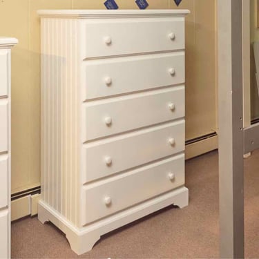 Pair Of Vermont Tubbs White  1 Drawer &amp; Shelf Nightstands