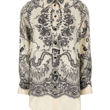 Zimmermann Women Printed Silk Crush Shirt