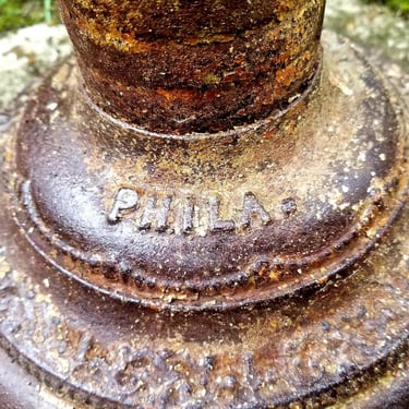 Antique C.A. Blessing Plumbing Metal Works Philadelphia Pa Bath Boiler Bracket 