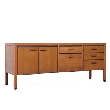 Kipp Stewart for Calvin Furniture Directional Mid Century Walnut Banded Credenza - mcm 