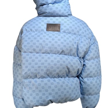C/MEO Collective - Blue Logo Crop Puffer Coat Sz XS