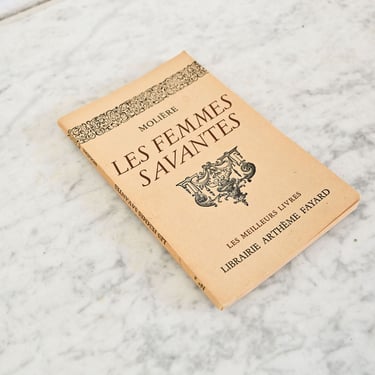 antique french les femmes savantes book