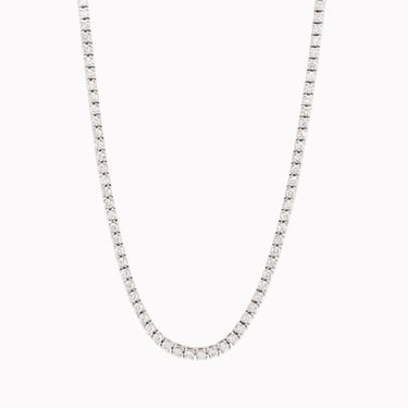 White Gold Diamond Tennis Necklace 5.15ct