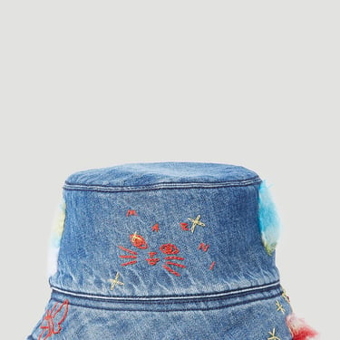 Marni Women Mohair-Patches Bucket Hat