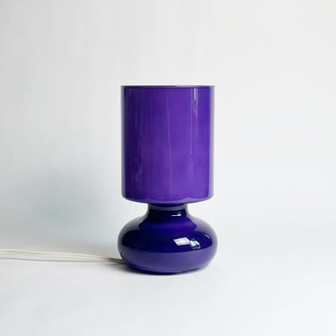 Vintage IKEA Lykta Table Lamp, Purple Glass, Iconic Design 1990’s 