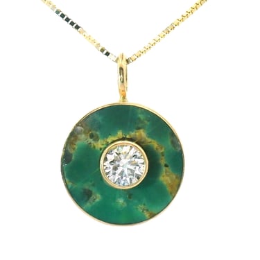 The Cerclen Necklace - Gold Green Turquoise