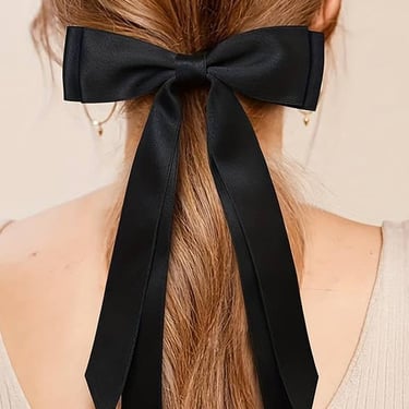 Satin Bow Barrettes