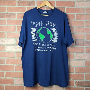 Vintage 90s Mirth Day ORIGINAL Earth Day Tee - Extra Large 