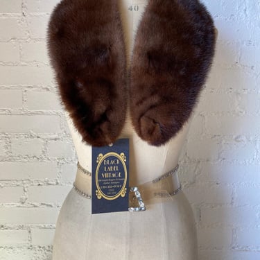 vintage 1950s mink collar, 50s fashion, glam wrap, mrs maisel, 50s accessories 