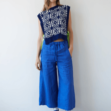 Bomba linen pants, blue